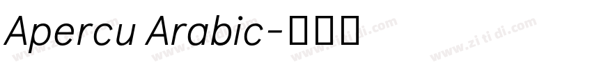 Apercu Arabic字体转换